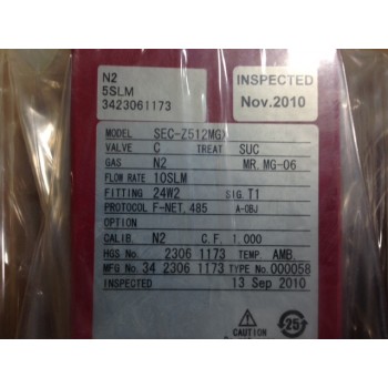 Horiba STEC SEC-Z512MGX Mass Flow Controller